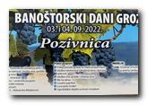 Za vikend počinju 26. „Banoštorski dani grožđa“